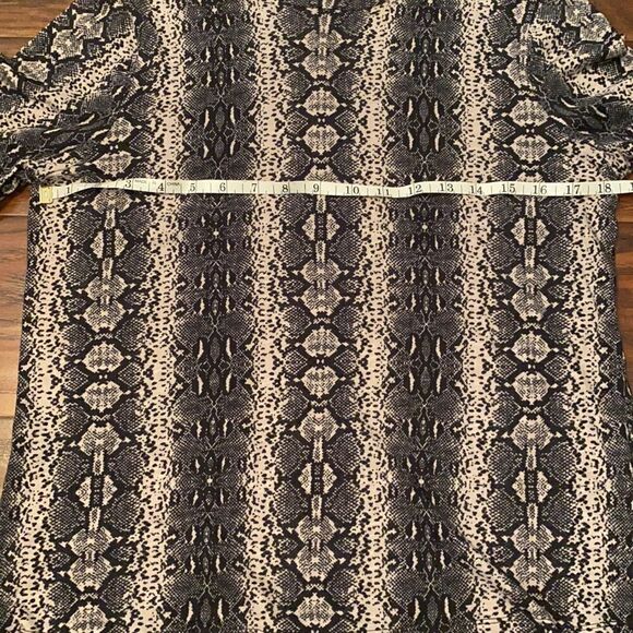 Rebecca Taylor Snake Print Design Top Animal Print Mob Wife Modern Boho - Picture 5 of 9